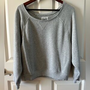 American Eagle Seriously Lived-In Gray Pullover Sweatshirt Women Small Cozy